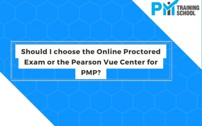 Should I choose the Online Proctored Exam or the Pearson Vue Center for PMP?